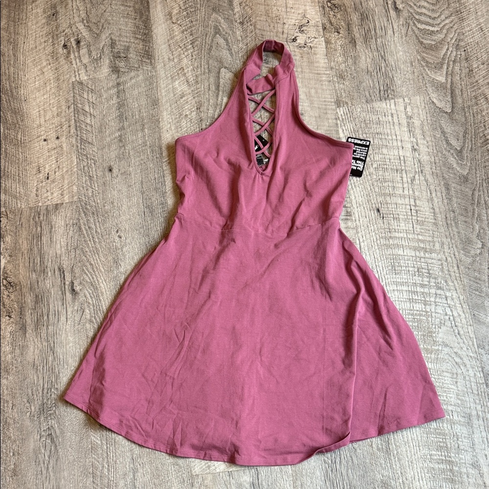Express Mauve Halter Top